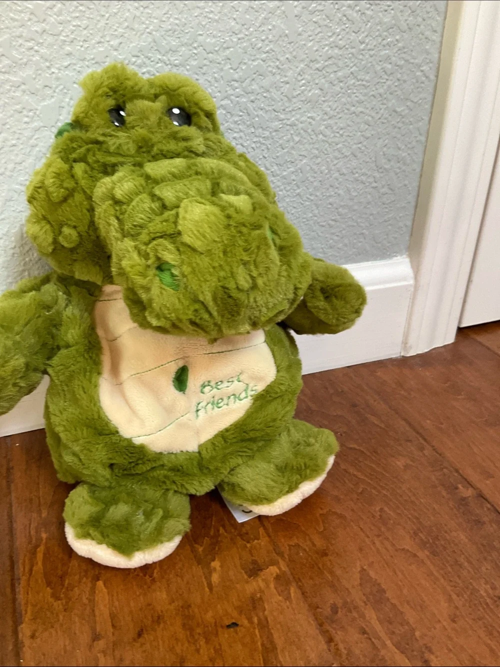 Green Plush Alligator hand puppet